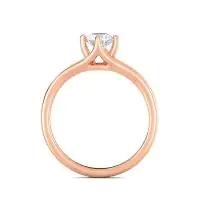 Elaina Brigette Solitaire Ring  (1/2 Ct. Tw.) Lab-grown diamond RG of SVR in  Gold Metal