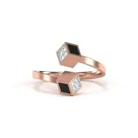 Asia Diamond Ring Lab-grown diamond RG of SVR in  Gold Metal